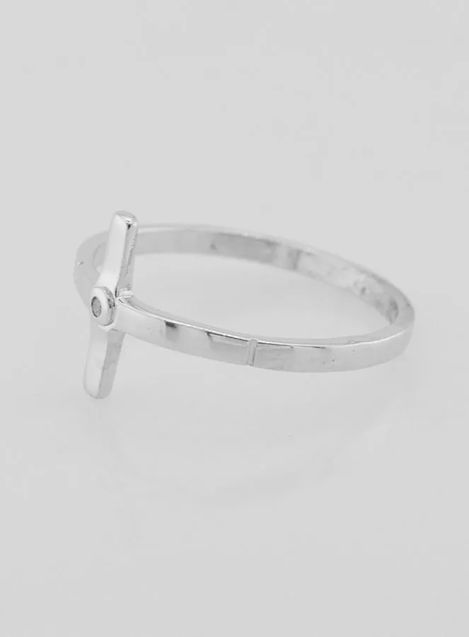 Ring Kreuz Christi 925er Sterling Silber - Grösse 56 (pic 2)