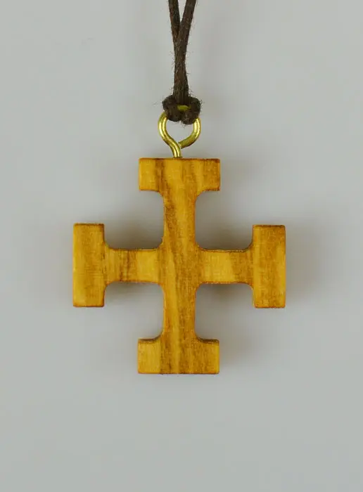 Anhänger Pfadfinder Kreuz aus Olivenholz (pic 2)