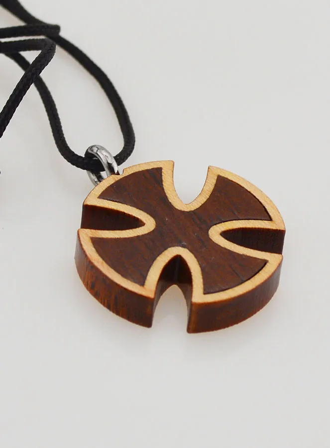 Anhänger Kreuz aus Holz Viereck (pic 4)