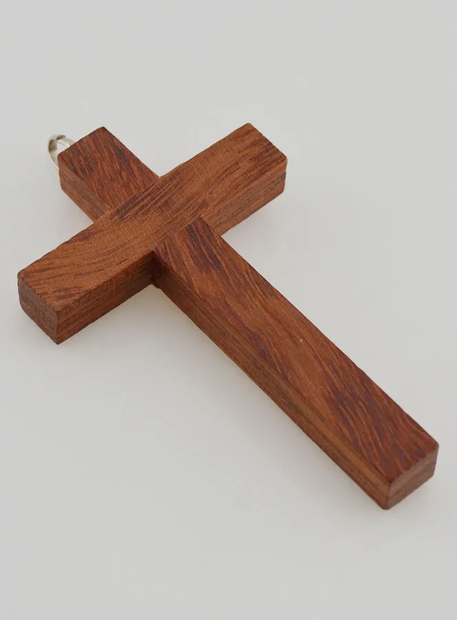 Kreuz Anhänger Holz Modern (pic 4)