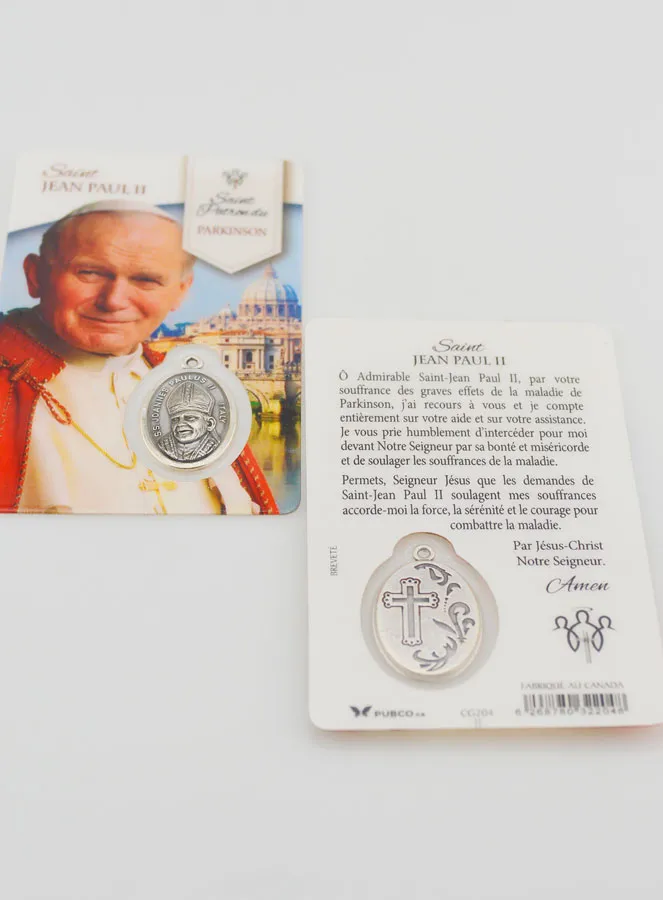 Gebetskarte Hl Johannes Paul II. mit Medaille (pic 4)