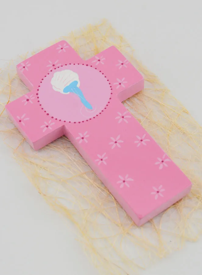 Kinder-Kreuz Holz Taufwasser - 12 cm (pic 3)