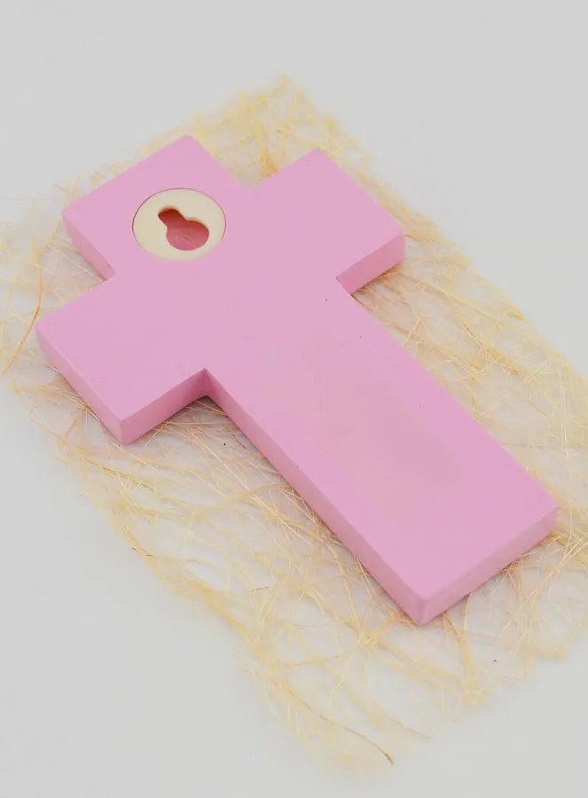 Kinder-Kreuz Holz Taufwasser - 12 cm (pic 4)