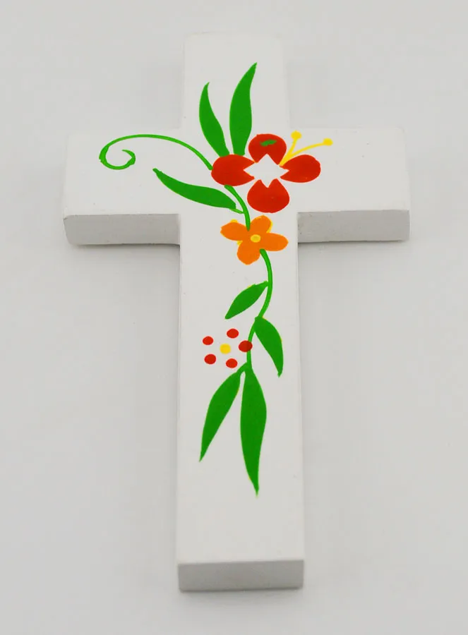 Kreuz aus Holz - Blumen Frühling (pic 2)