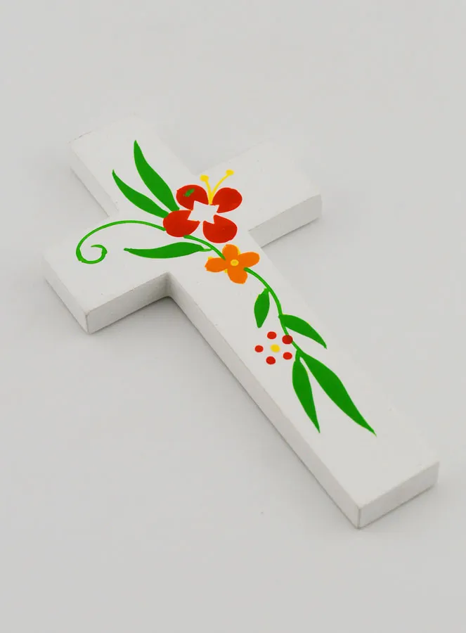 Kreuz aus Holz - Blumen Frühling (pic 3)