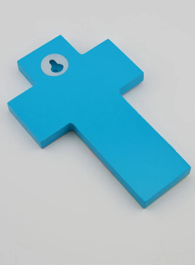 Kinderkreuz aus Holz - Kirche und Segel-Boot (pic 4)