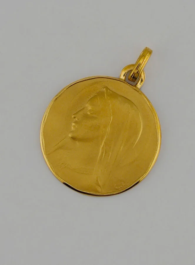 Gold-Anhänger Madonna mit Schleier (pic 3)