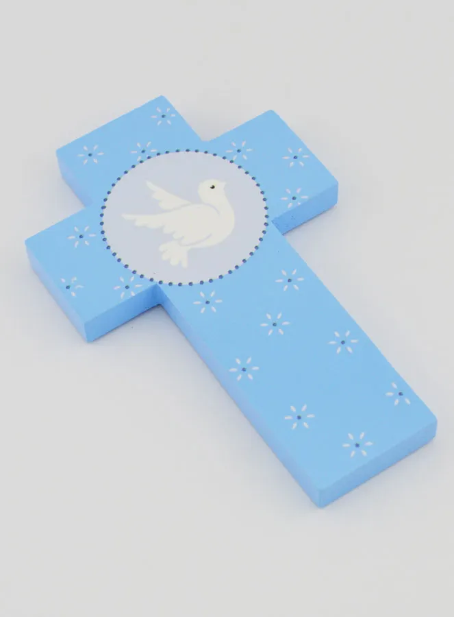 Kreuz für Firmung Taube Heiliger Geist - Blau (pic 3)