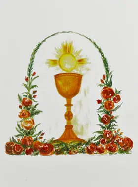 Kommunionkarte - Jesus Eucharistie (pic 1)