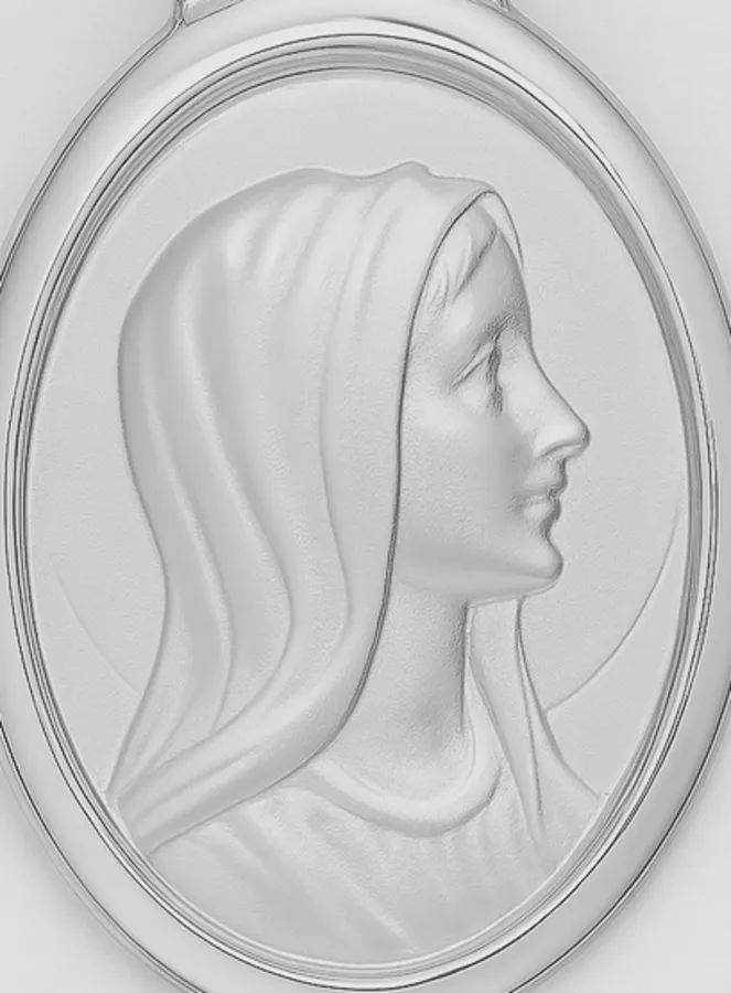 Anhänger Profil Madonna - 925er Silber (pic 2)