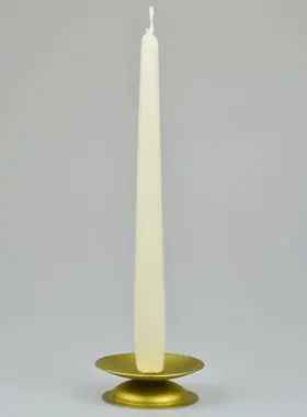 Tischkerze Leuchterkerze Wollweiß - 25cm (pic 1)