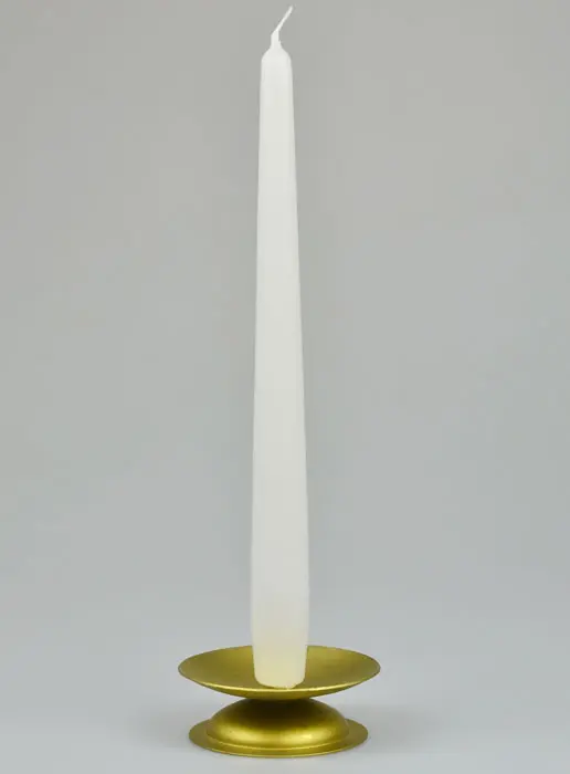 Tischkerze Leuchterkerze Weiß - 25cm (pic 2)