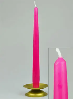 Spitzkerze Fuchsia Rosa Pink - 25cm (pic 1)