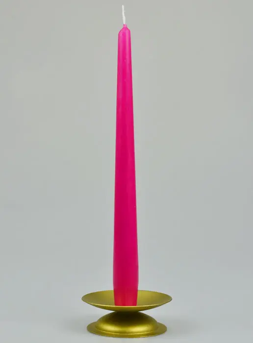 Spitzkerze Fuchsia Rosa Pink - 25cm (pic 2)