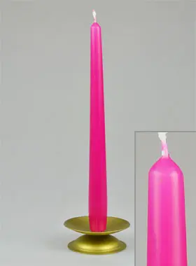 Leuchterkerze Pink Rosa - 25cm (pic 1)