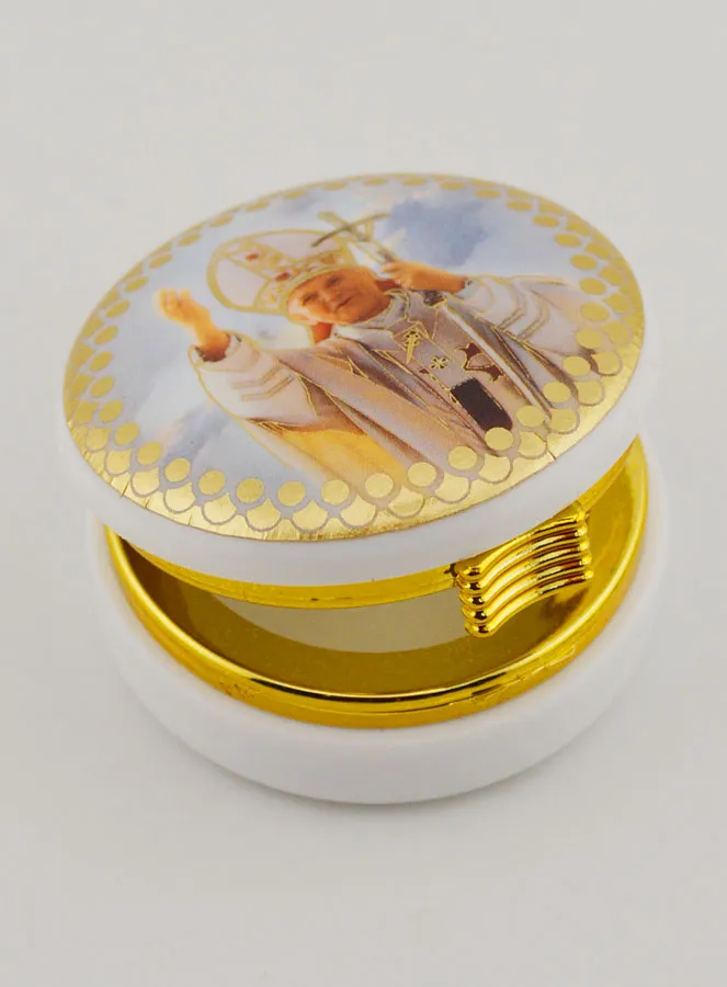 Hostien Dose Abbildung Heiliger Johannes Paul II - 5 cm (pic 4)
