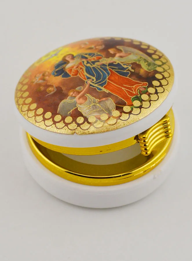 Hostiendose Abbildung Maria Knotenlöserin - 5 cm (pic 4)