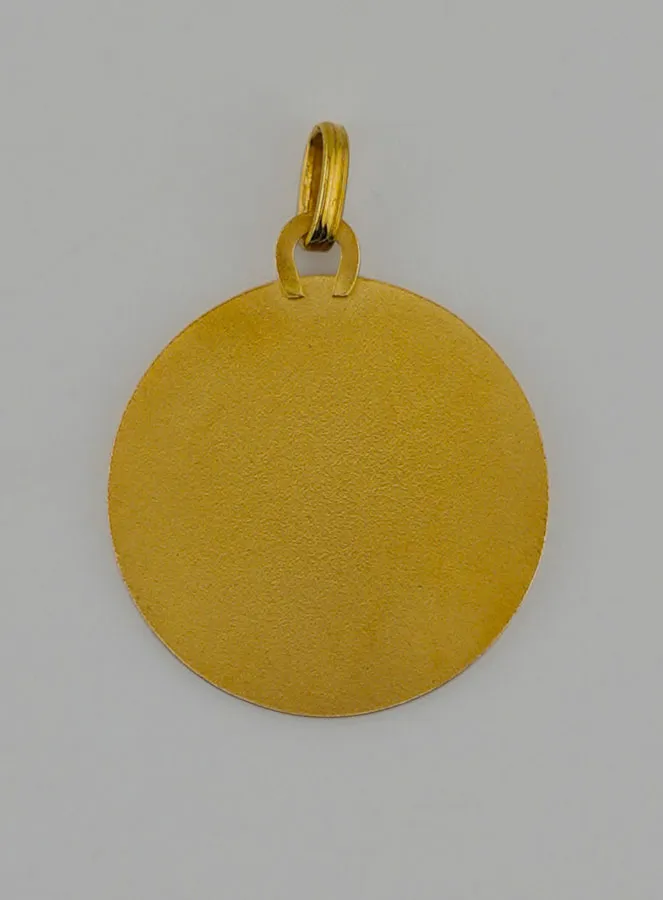 Anhänger Heiliger Michael Erzengel 18 Karat Gold Glänzend - 18 mm (pic 4)