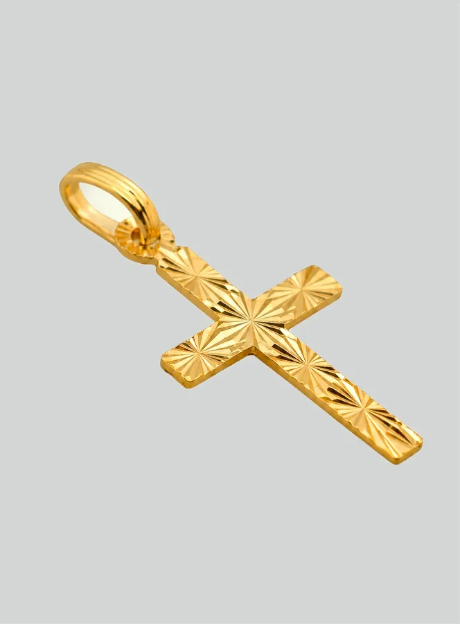 Anhänger Kreuz Jesu - 18 Karat Gold Gelbgold (pic 2)