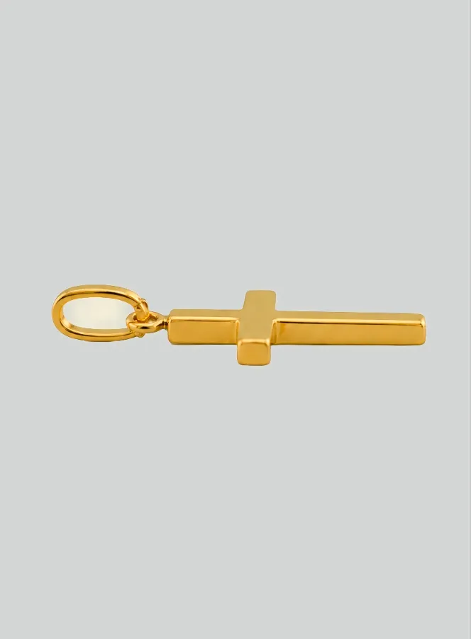 Anhänger Kreuz Jesus Christus - 15mm - 18 Karat Gold (pic 4)