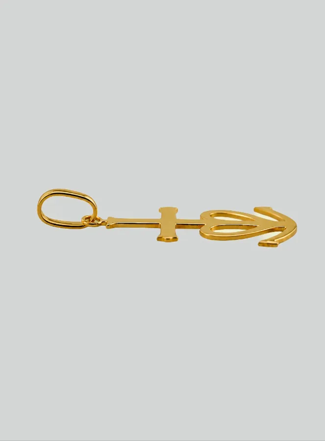 Anhänger Kreuz Herz Anker Glaube Liebe Hoffnung - 20mm - 18 Karat Gold (pic 4)