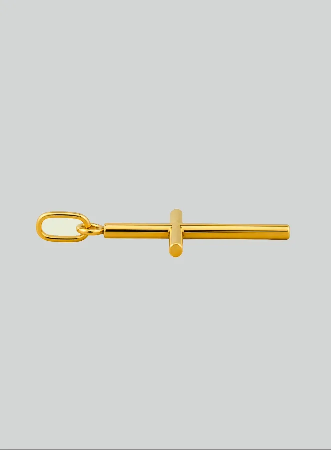 Klassischer Kreuz Anhänger - 22mm - 18 Karat Massiv Gold (pic 4)