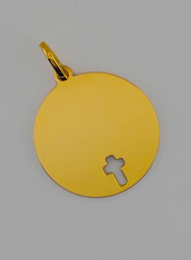 Anhänger Kreuz Jesu - 16mm - Massiv Gold 18 Karat (pic 2)