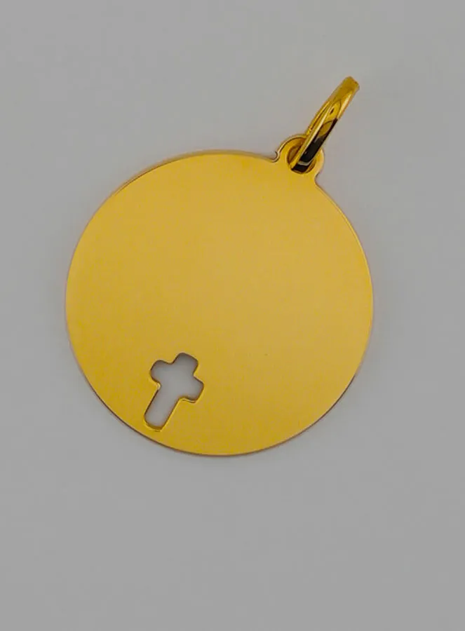 Anhänger Kreuz Jesu - 16mm - Massiv Gold 18 Karat (pic 3)