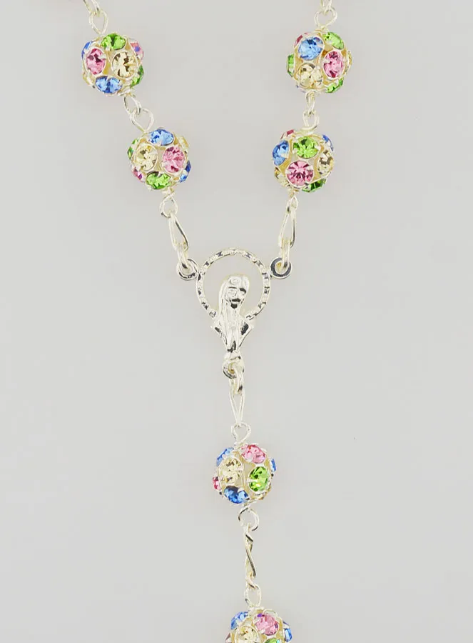 Rosenkranz Massiv Silber & Kristall Perlen 8mm (pic 4)