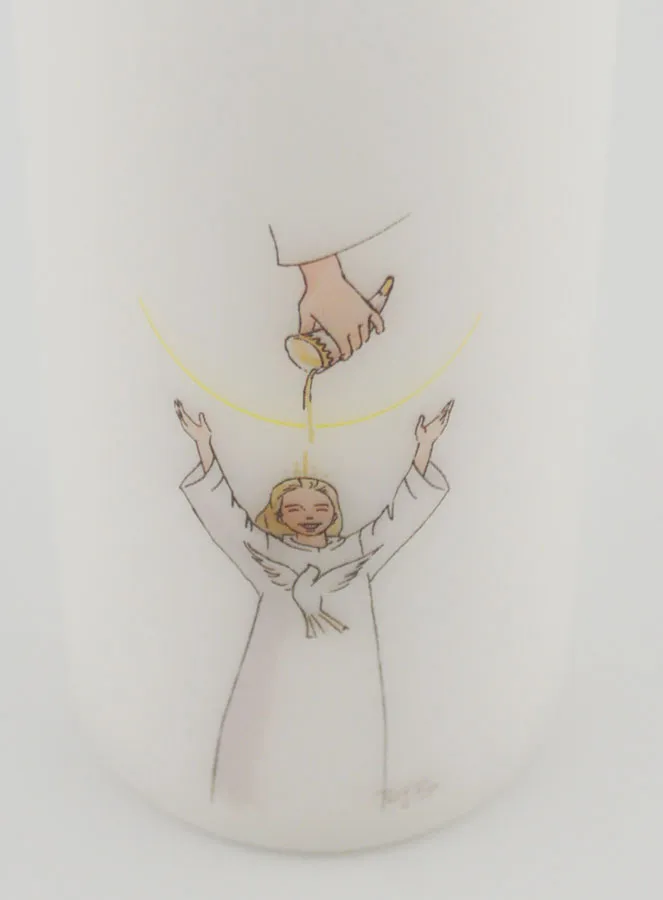 Firmungskerze - Salbung Blondes Mädchen (pic 4)