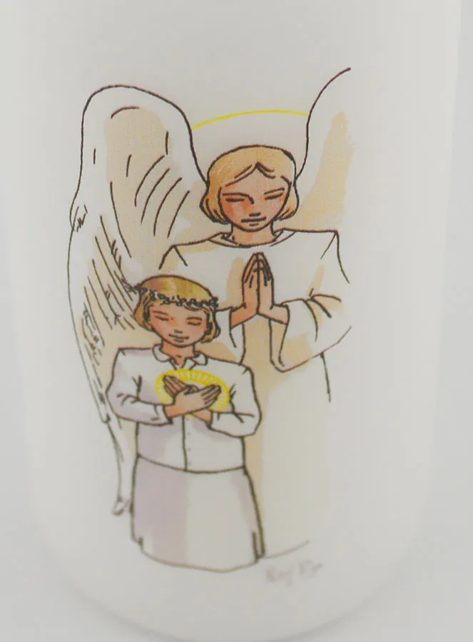 Kommunion Kerze Dankgebet - Blondes Mädchen (pic 4)