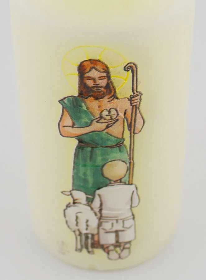 Kommunion Kerze Der Herr ist mein Hirte - Blonder Junge (pic 4)