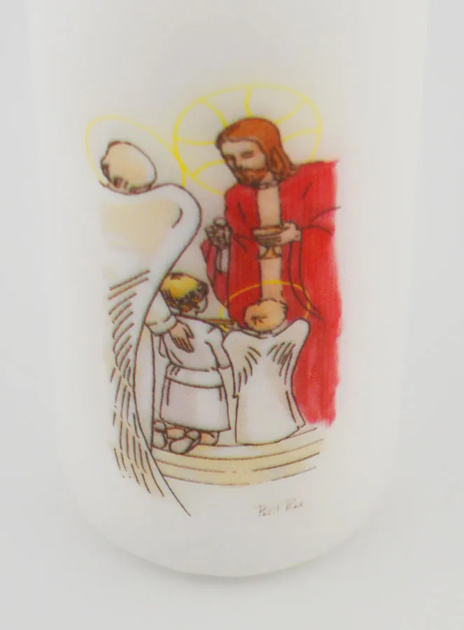 Kommunion Kerze Brot der Engel - Blondes Mädchen (pic 4)