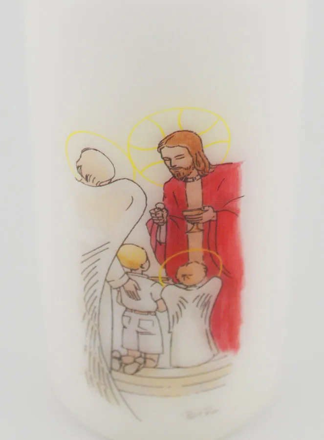 Erstkommunion Kerze Brot der Engel - Blonder Junge (pic 4)