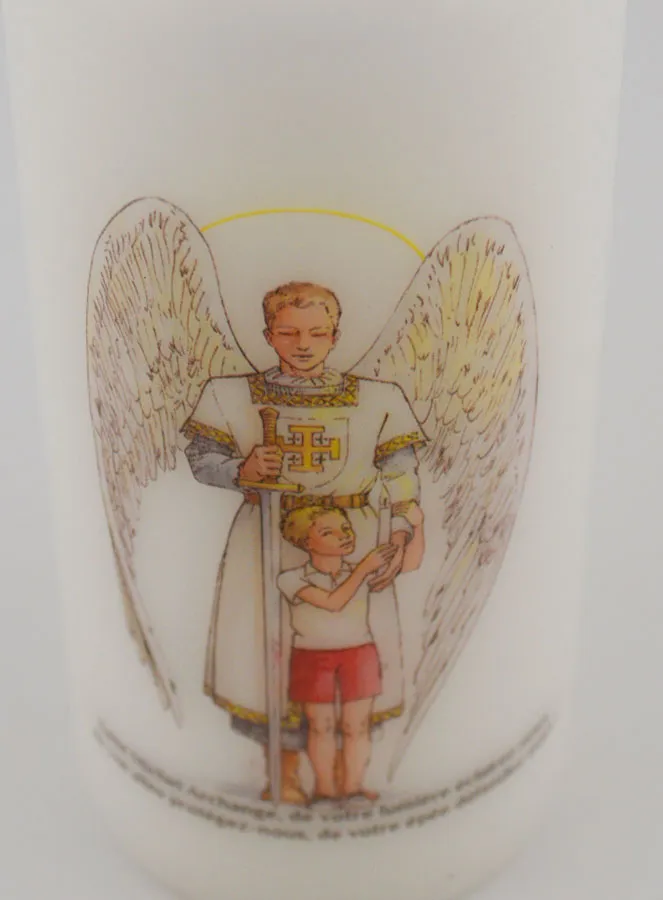 Kommunion Kerze Heiliger Erzengel Michael & Junge (pic 4)