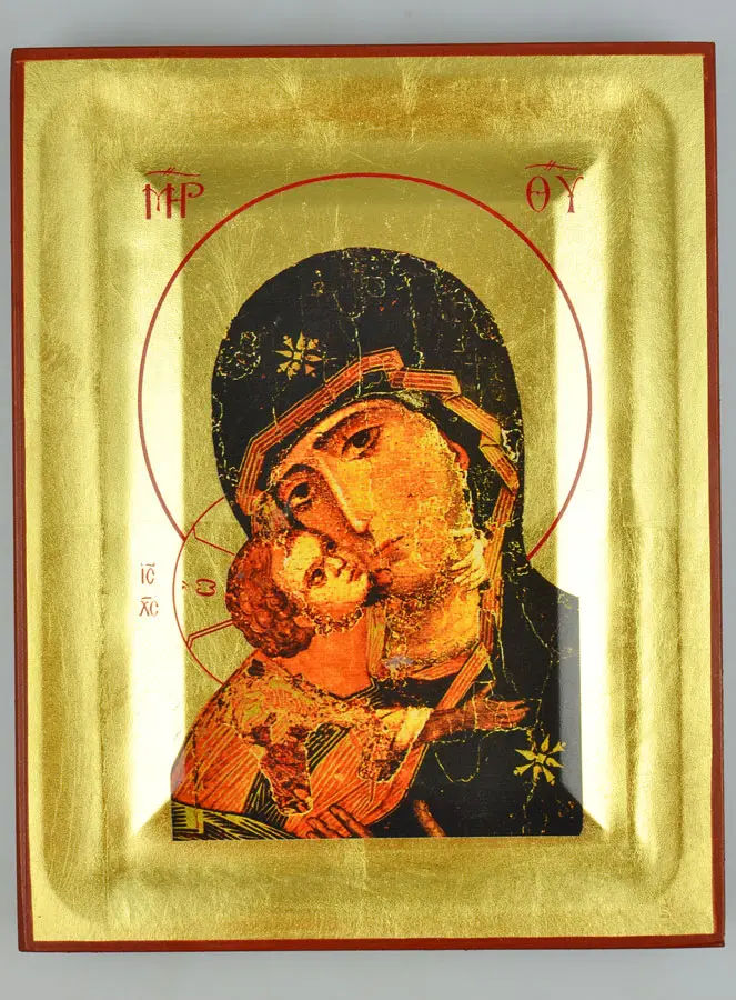 Ikone Maria - Muttergottes von Vladimir - 18cm (pic 2)