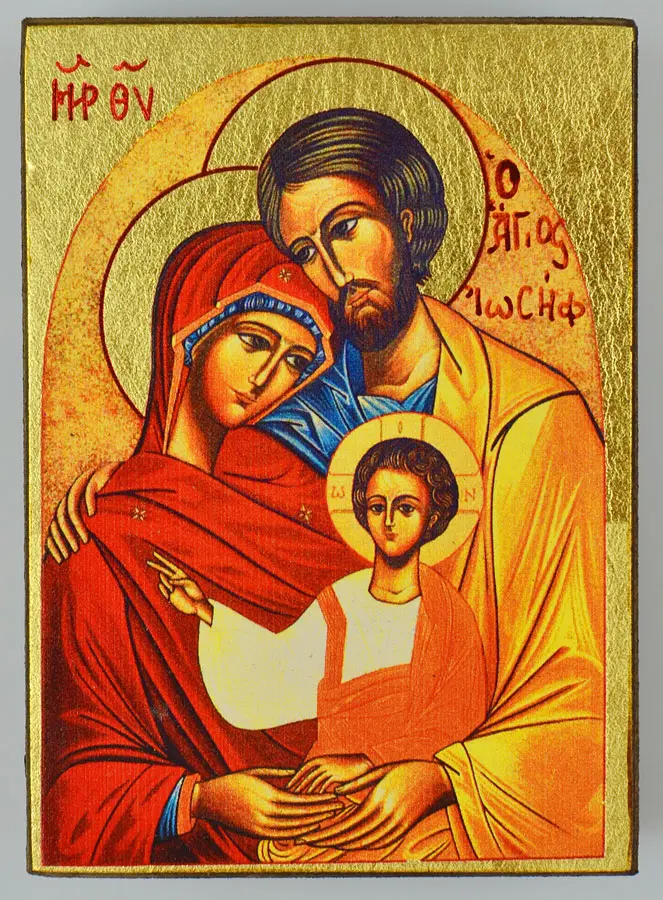 Religiöse Ikone Heilige Familie - 9cm (pic 2)