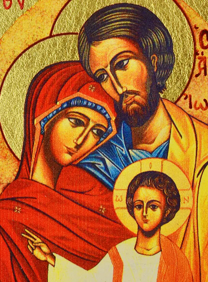 Religiöse Ikone Heilige Familie - 9cm (pic 3)