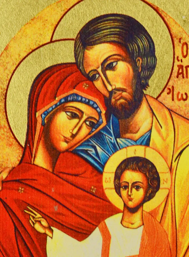 Religiöse Ikone Heilige Familie von Nazareth - 9cm (pic 3)