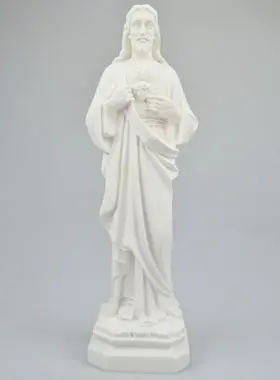 Herz-Jesu-Figur aus Alabaster - 32cm (pic 1)