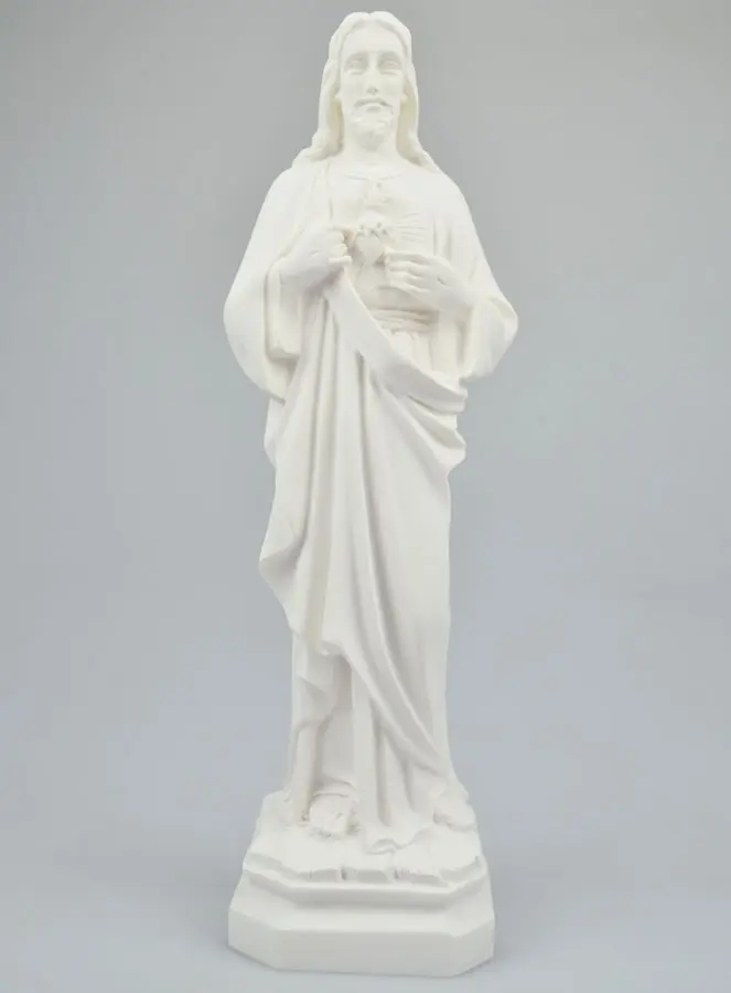 Herz-Jesu-Figur aus Alabaster - 32cm (pic 2)