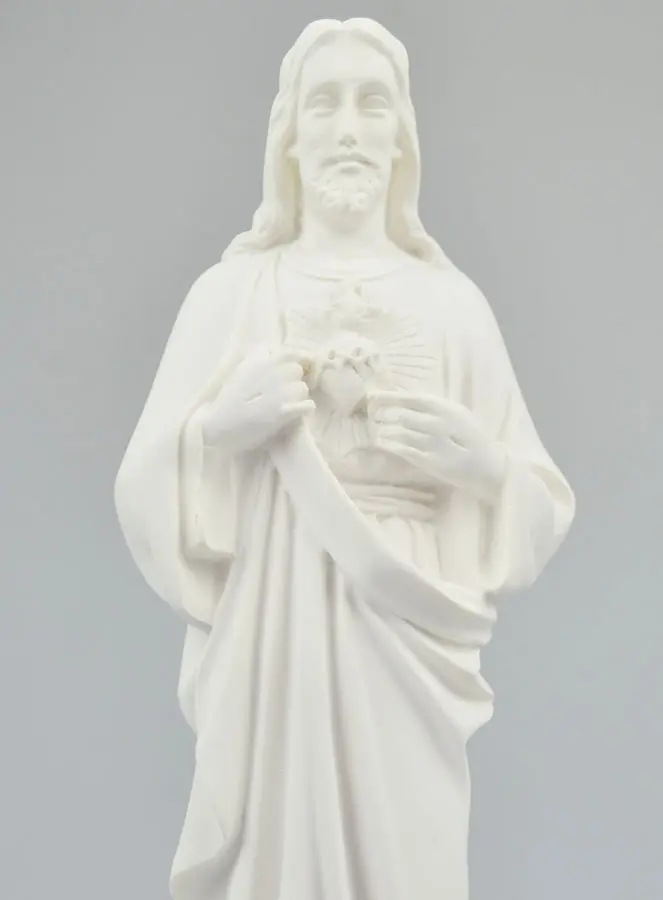 Herz-Jesu-Figur aus Alabaster - 32cm (pic 3)