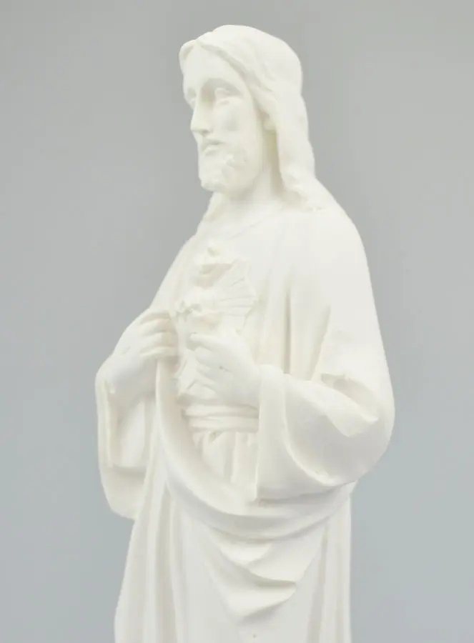 Herz-Jesu-Figur aus Alabaster - 32cm (pic 4)