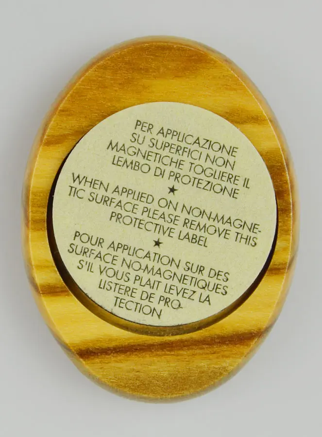 Auto Medaille Heiliger Benedikt aus Olivenholz 4cm (pic 4)