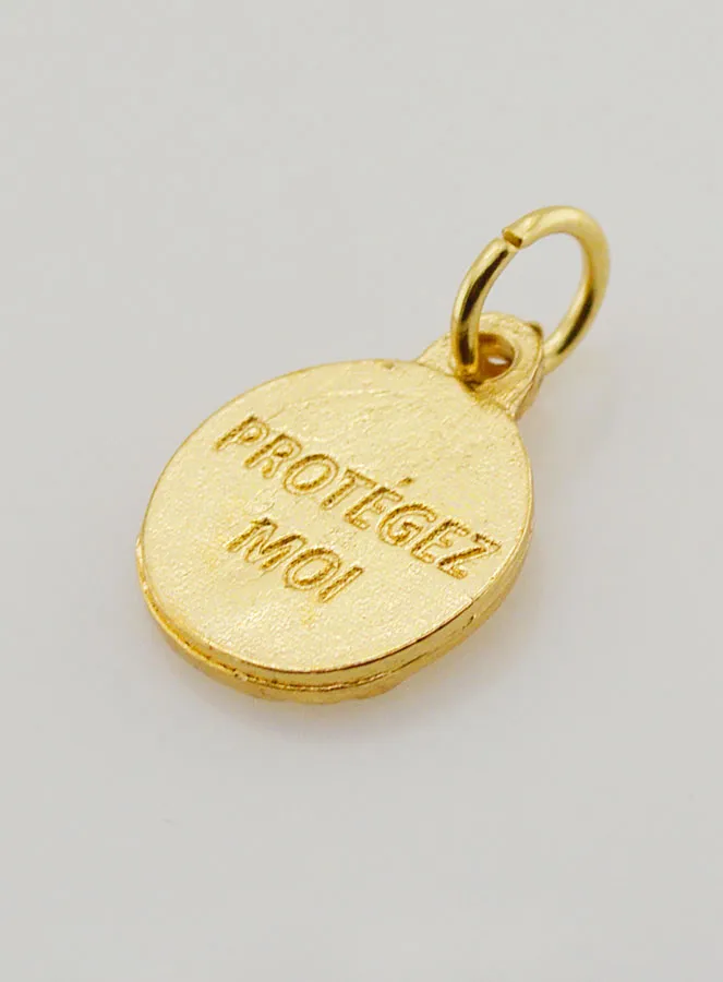 Herz-Jesu-Medaille Vergoldet - 12 mm (pic 4)