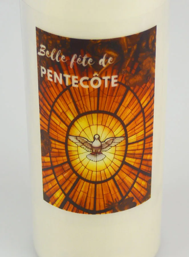 Novene Kerze Frohe Pfingsten - 17.5cm (pic 4)