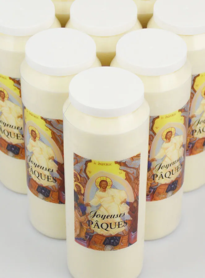 Karton mit 20 Novenenkerzen Frohe Ostern (pic 4)