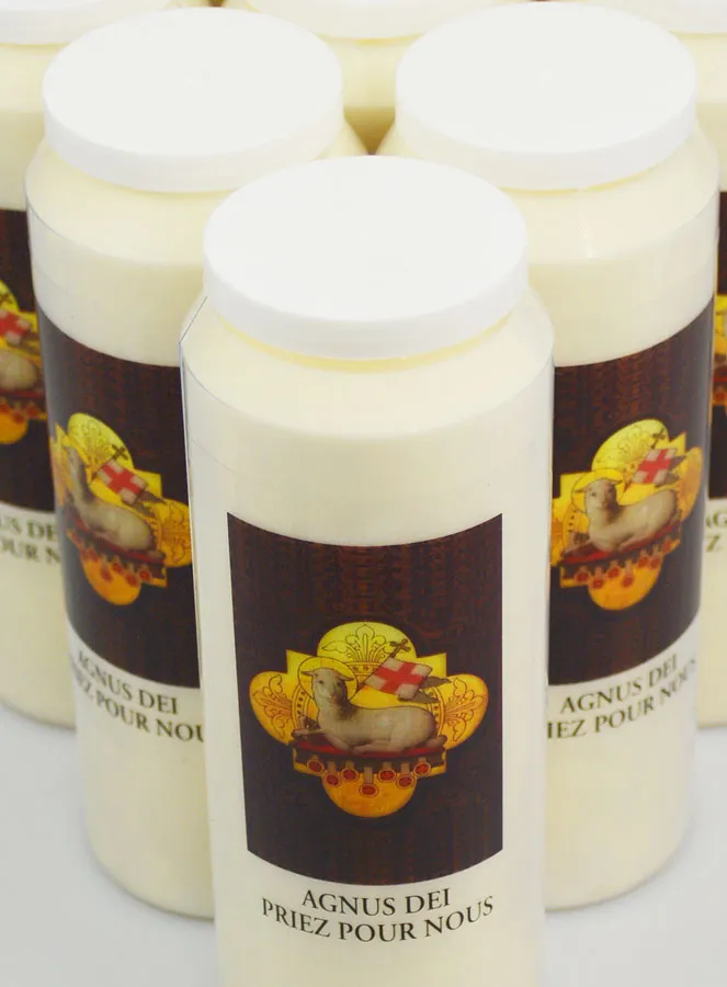 10 Novenenkerzen Agnus Dei - 17,5cm (pic 4)