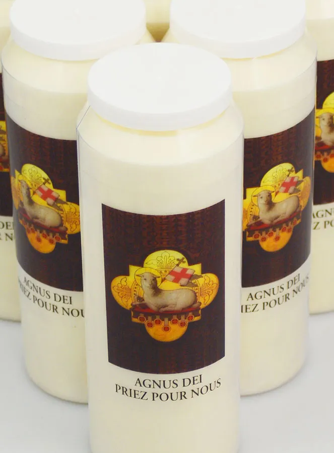 20 Novenen-Kerzen Agnus Dei - 17,5cm (pic 4)
