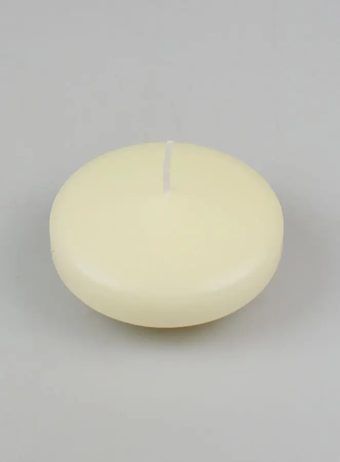 Maxi Schwimmkerze Farbe Elfenbein - 8 cm (pic 2)